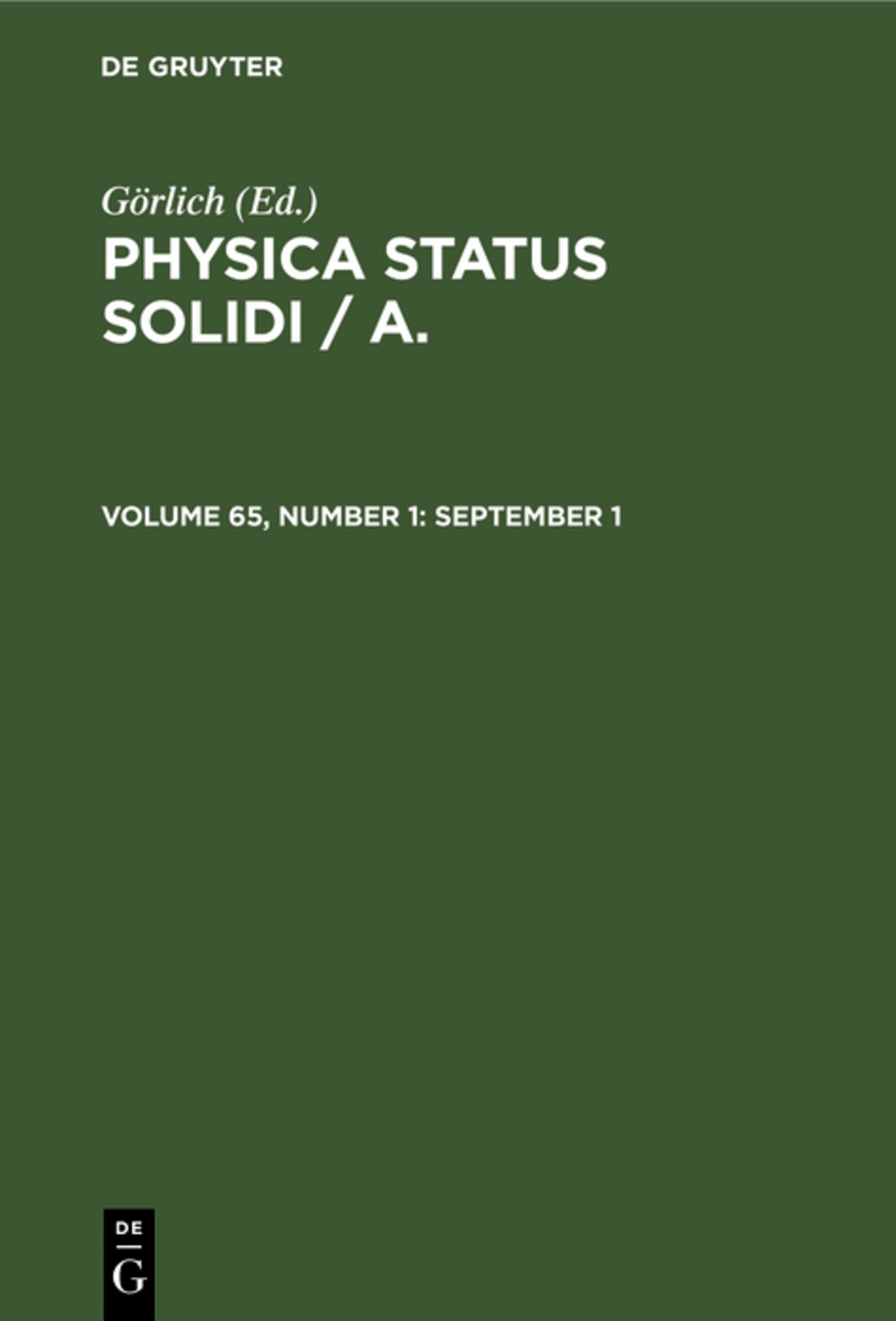 September 1